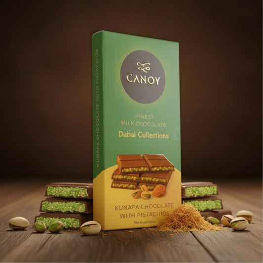 Kunafa Milk Chocolate With Pistachios