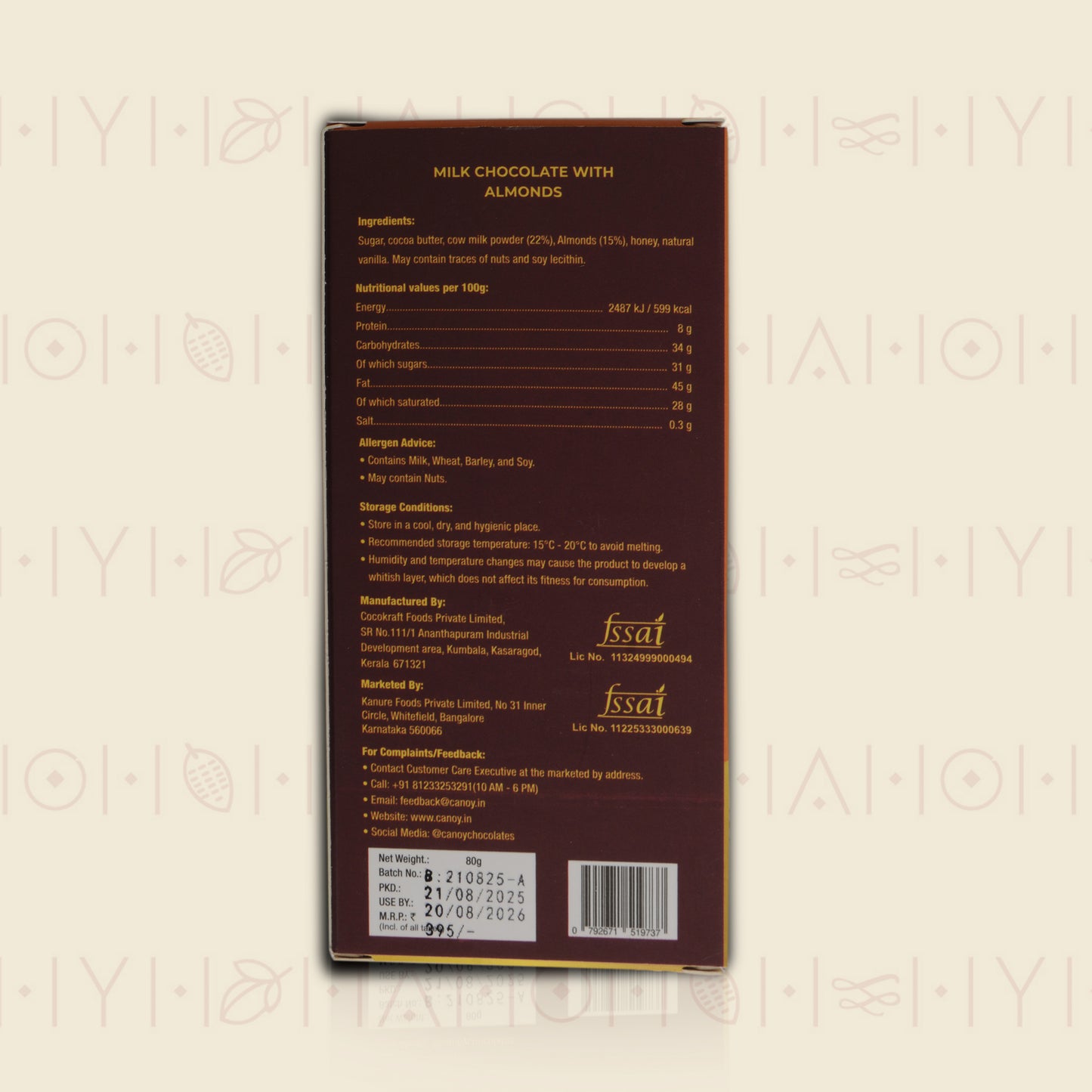 Milk Chocolate With Almonds