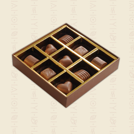 9 Assorted Couverture Chocolates