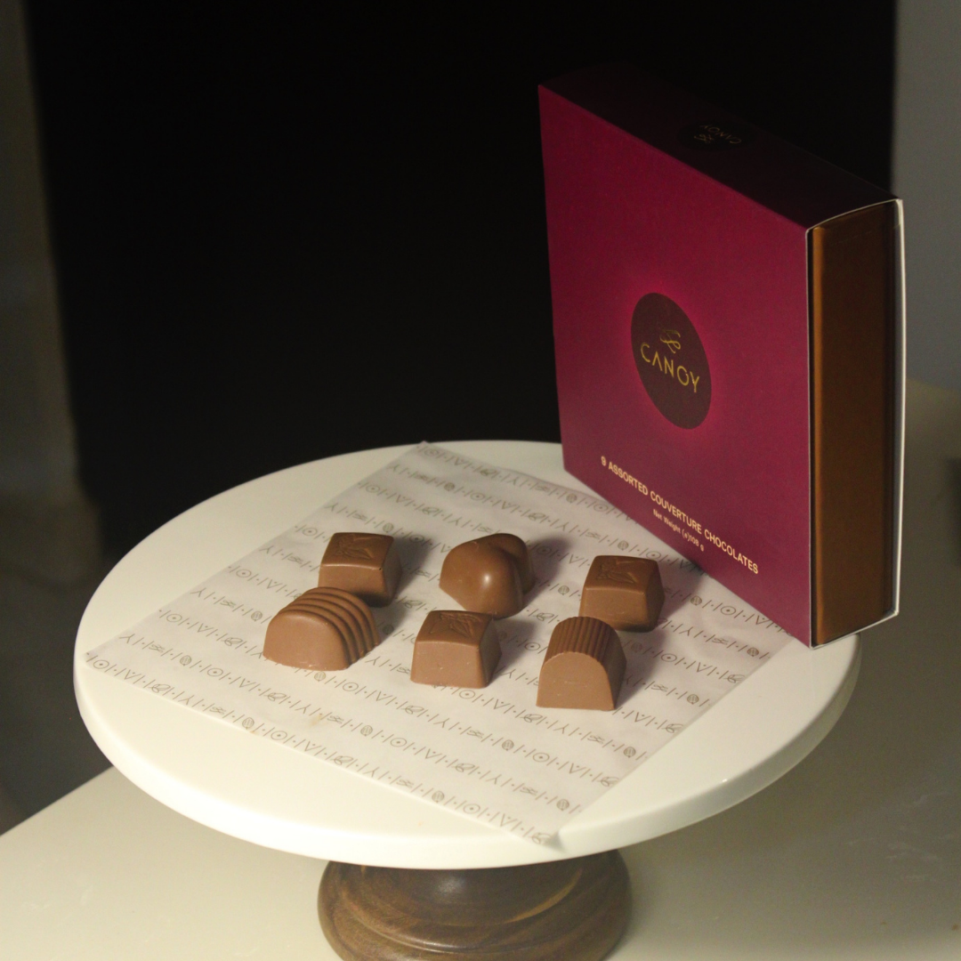 9 Assorted Couverture Chocolates