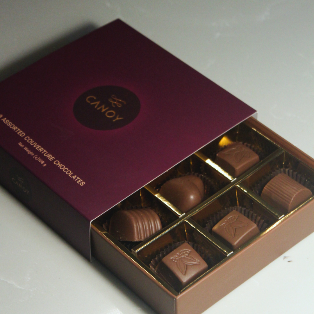 9 Assorted Couverture Chocolates