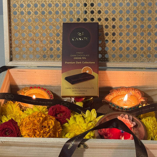 Intense Dark Chocolate 72% Cocao Bar with Orange